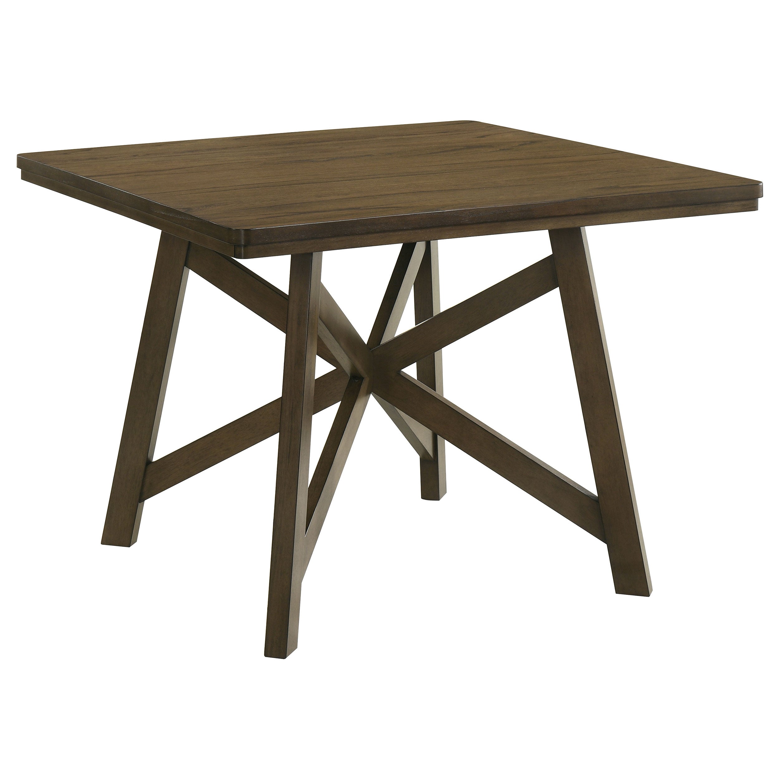 Shop Canfield 47-inch Square Counter Height Dining Table Brown at