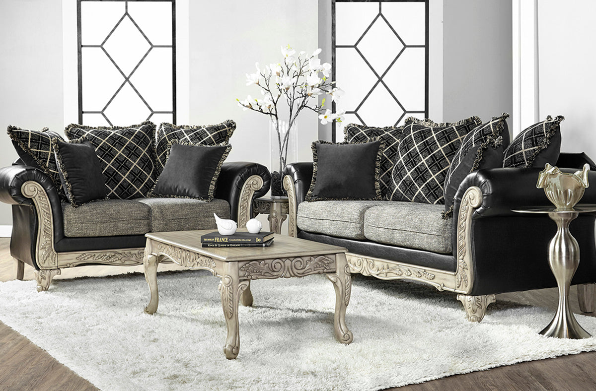San Marino Ebony Traditional Sofa and Loveseat JB's Furniture Home Furniture, Home Decor, Furniture Store