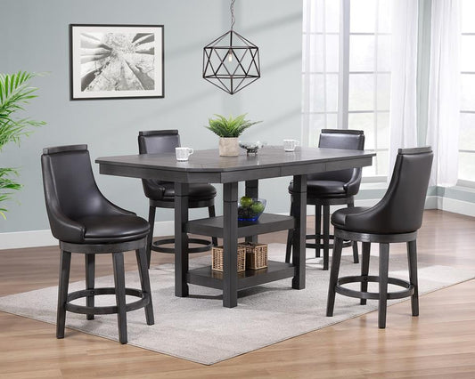 New Haven Grey 7 Piece Counter Height Set JB's Furniture Home Furniture, Home Decor, Furniture Store