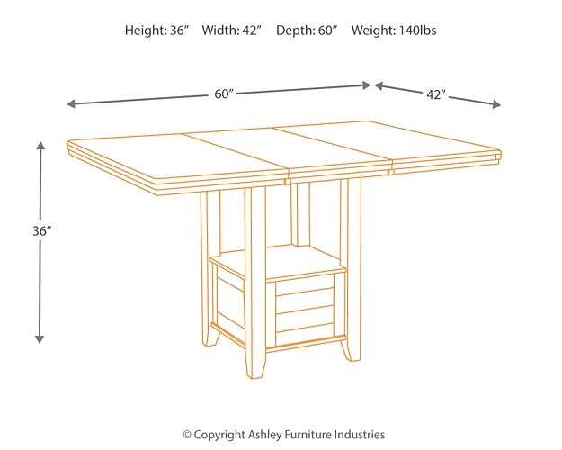Haddigan RECT DRM Counter EXT Table JB's Furniture  Home Furniture, Home Decor, Furniture Store