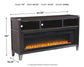 Todoe 65" TV Stand with Electric Fireplace JB's Furniture Furniture, Bedroom, Accessories