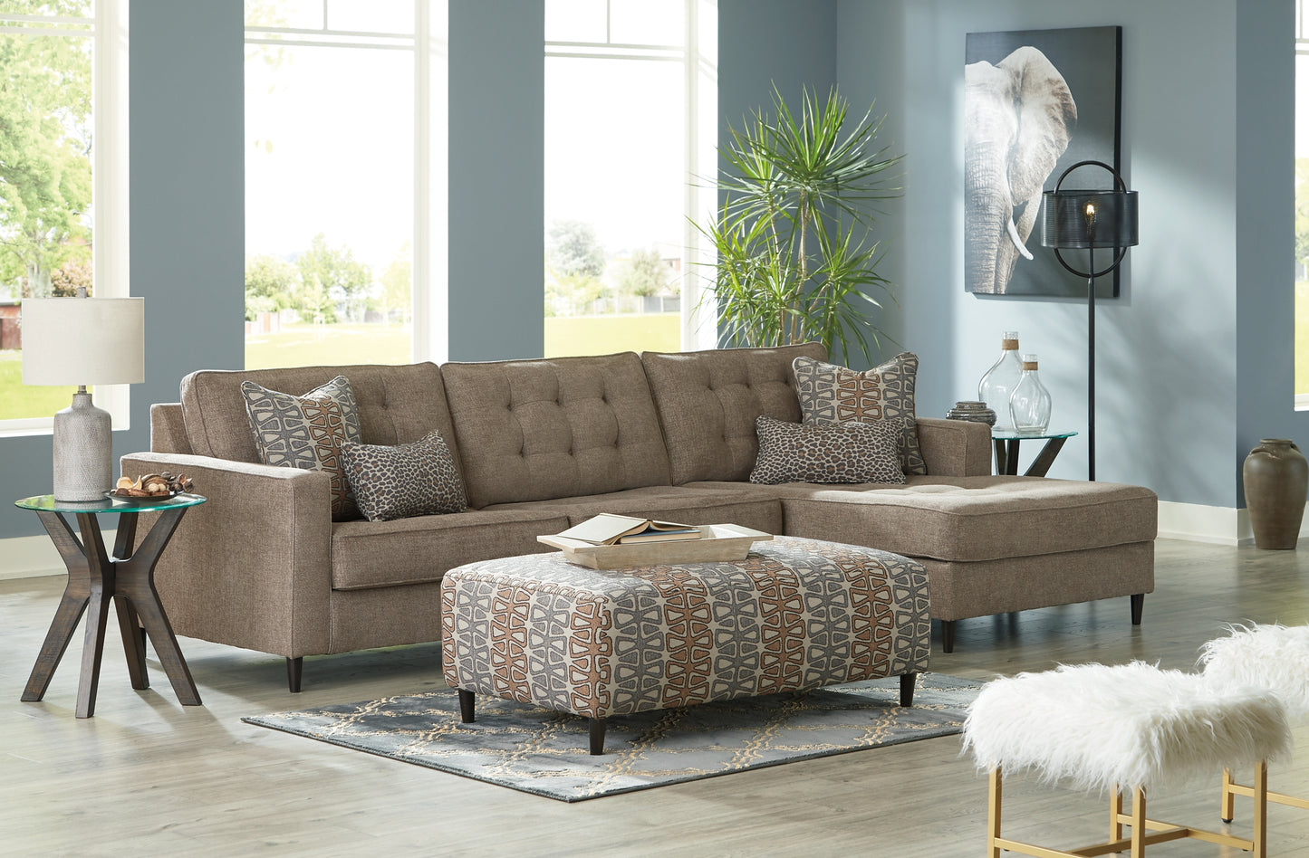 Flintshire 2-Piece Sectional with Ottoman JB's Furniture  Home Furniture, Home Decor, Furniture Store