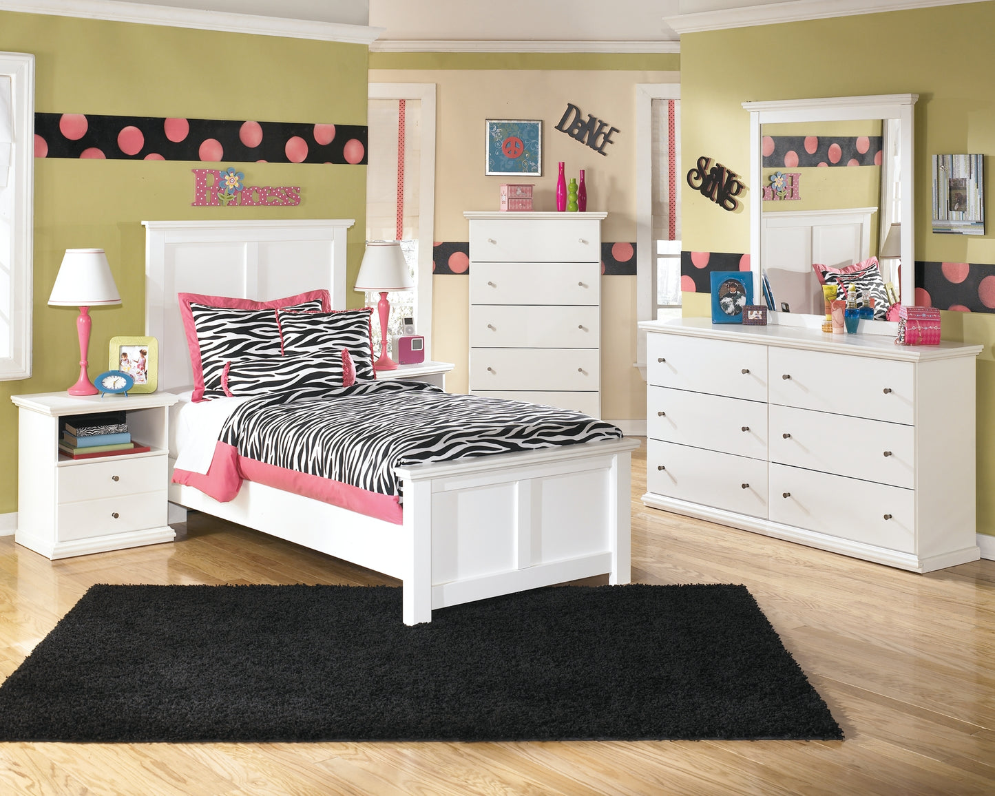 Bostwick Shoals Twin Panel Bed with Mirrored Dresser, Chest and Nightstand JB's Furniture  Home Furniture, Home Decor, Furniture Store