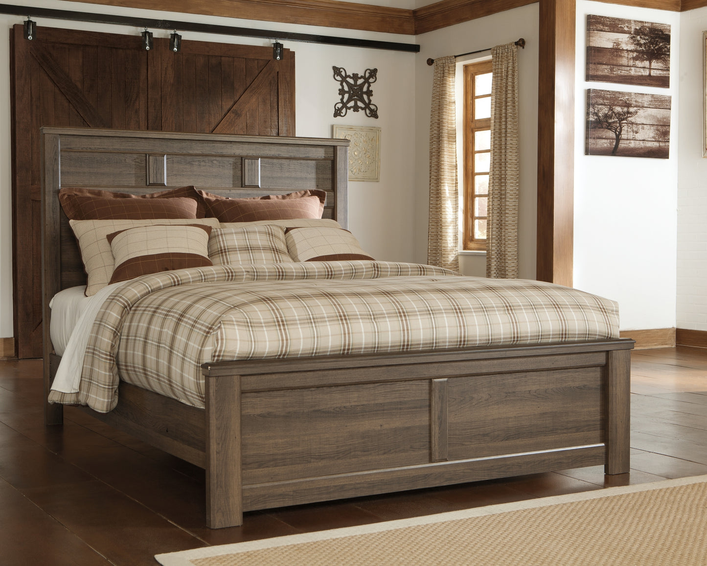 Juararo Queen Panel Bed with Mirrored Dresser, Chest and Nightstand JB's Furniture  Home Furniture, Home Decor, Furniture Store