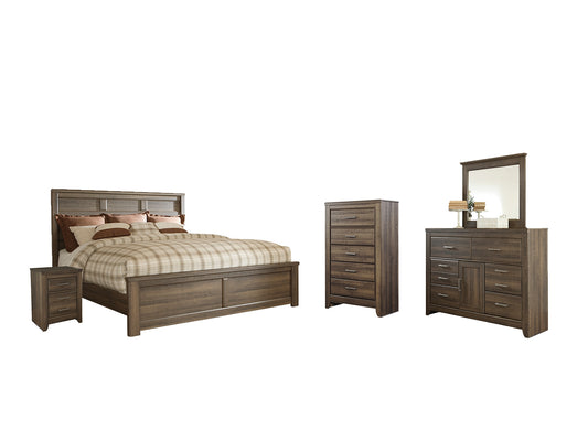 Juararo Queen Panel Bed with Mirrored Dresser, Chest and Nightstand JB's Furniture  Home Furniture, Home Decor, Furniture Store