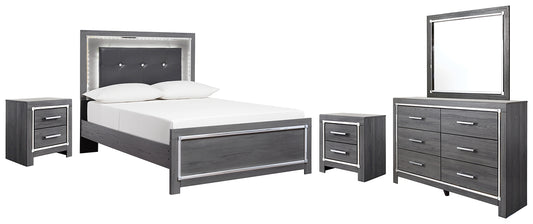Lodanna Full Panel Bed with Mirrored Dresser and 2 Nightstands JB's Furniture  Home Furniture, Home Decor, Furniture Store