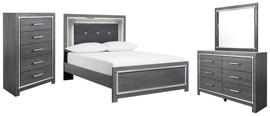 Lodanna Full Panel Bed with Mirrored Dresser and Chest JB's Furniture  Home Furniture, Home Decor, Furniture Store