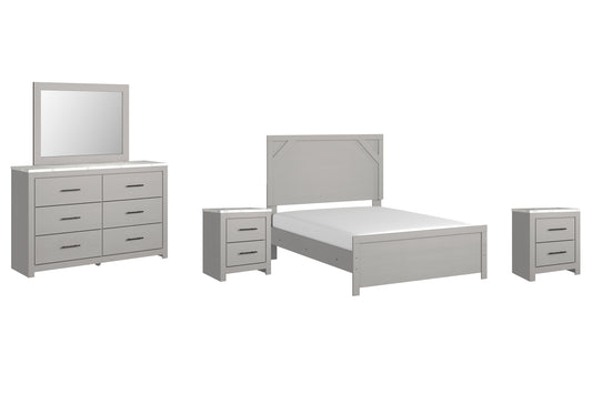 Cottonburg Full Panel Bed with Mirrored Dresser and 2 Nightstands JB's Furniture  Home Furniture, Home Decor, Furniture Store