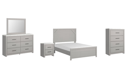 Cottonburg Full Panel Bed with Mirrored Dresser, Chest and Nightstand JB's Furniture  Home Furniture, Home Decor, Furniture Store