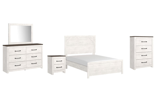 Gerridan Full Panel Bed with Mirrored Dresser, Chest and Nightstand JB's Furniture  Home Furniture, Home Decor, Furniture Store