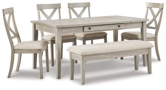 Parellen Dining Table and 4 Chairs and Bench JB's Furniture  Home Furniture, Home Decor, Furniture Store
