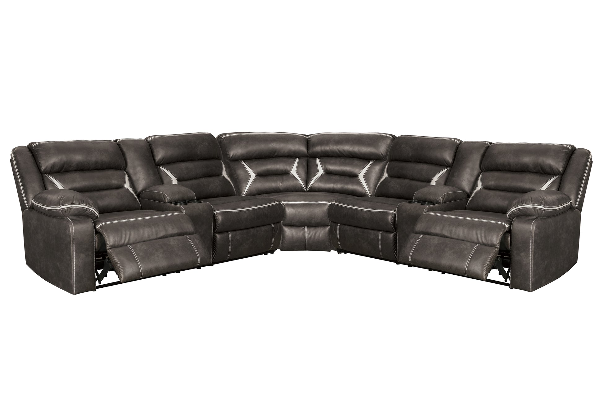 Kincord 3-Piece Sectional with Recliner JB's Furniture  Home Furniture, Home Decor, Furniture Store