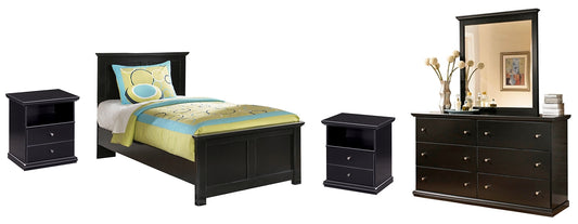 Maribel Twin Panel Bed with Mirrored Dresser and 2 Nightstands JB's Furniture  Home Furniture, Home Decor, Furniture Store
