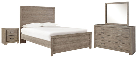 Culverbach Full Panel Bed with Mirrored Dresser and 2 Nightstands JB's Furniture  Home Furniture, Home Decor, Furniture Store