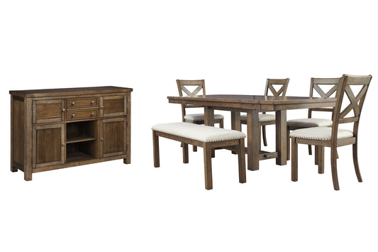 Moriville Dining Table and 4 Chairs and Bench with Storage JB's Furniture  Home Furniture, Home Decor, Furniture Store