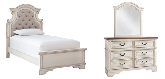 Realyn Twin Panel Bed with Mirrored Dresser JB's Furniture  Home Furniture, Home Decor, Furniture Store