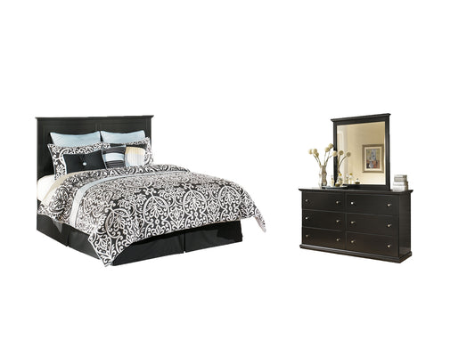 Maribel Queen/Full Panel Headboard with Mirrored Dresser and Chest JB's Furniture  Home Furniture, Home Decor, Furniture Store