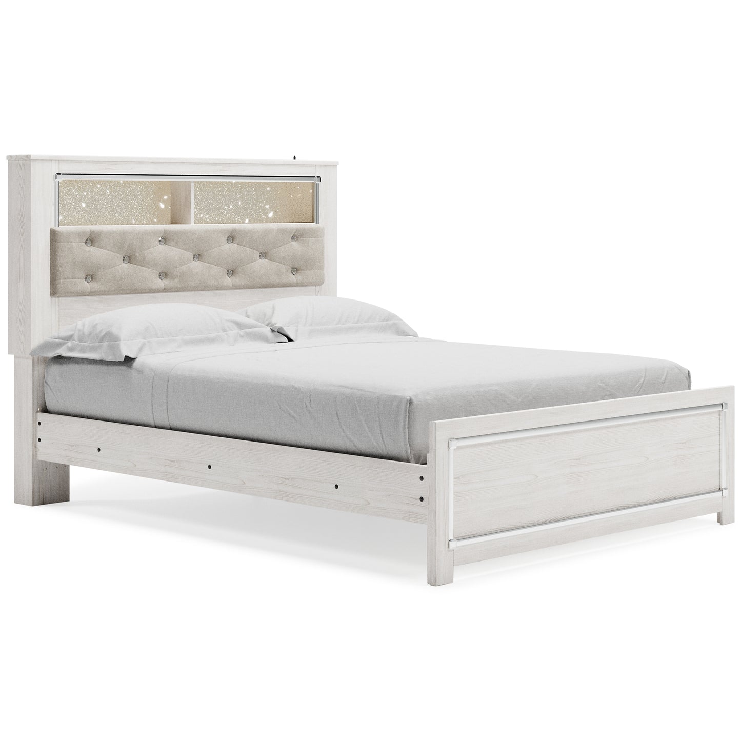 Altyra Queen Panel Bookcase Bed with Mirrored Dresser, Chest and Nightstand JB's Furniture  Home Furniture, Home Decor, Furniture Store