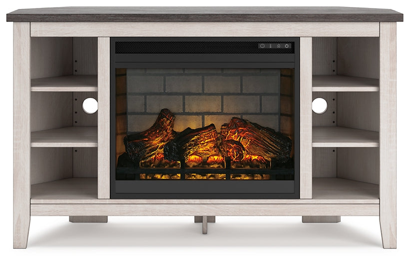 Dorrinson Corner TV Stand with Electric Fireplace JB's Furniture  Home Furniture, Home Decor, Furniture Store