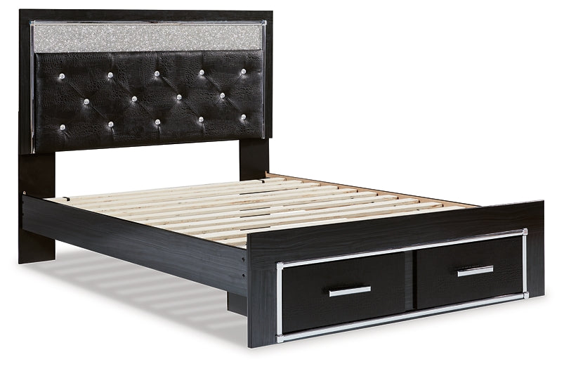 Kaydell Queen Upholstered Panel Storage Platform Bed with Mirrored Dresser and Chest JB's Furniture  Home Furniture, Home Decor, Furniture Store