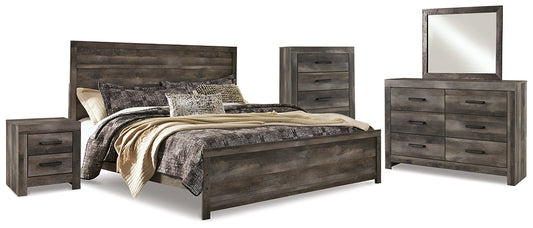 Wynnlow King Panel Bed with Mirrored Dresser, Chest and Nightstand JB's Furniture  Home Furniture, Home Decor, Furniture Store