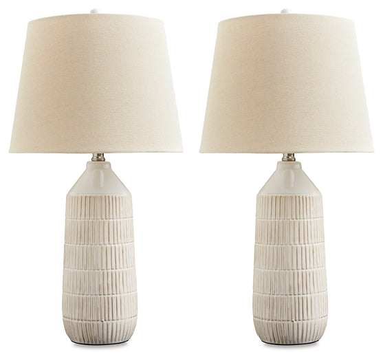 Willport Ceramic Table Lamp (2/CN) JB's Furniture  Home Furniture, Home Decor, Furniture Store
