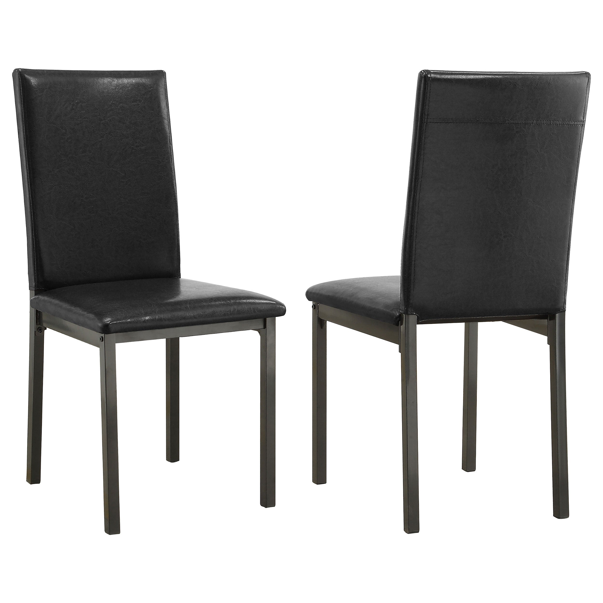 Shop Garza Upholstered Dining Chairs Black (Set of 2) at JB's Furniture Milwaukee's best