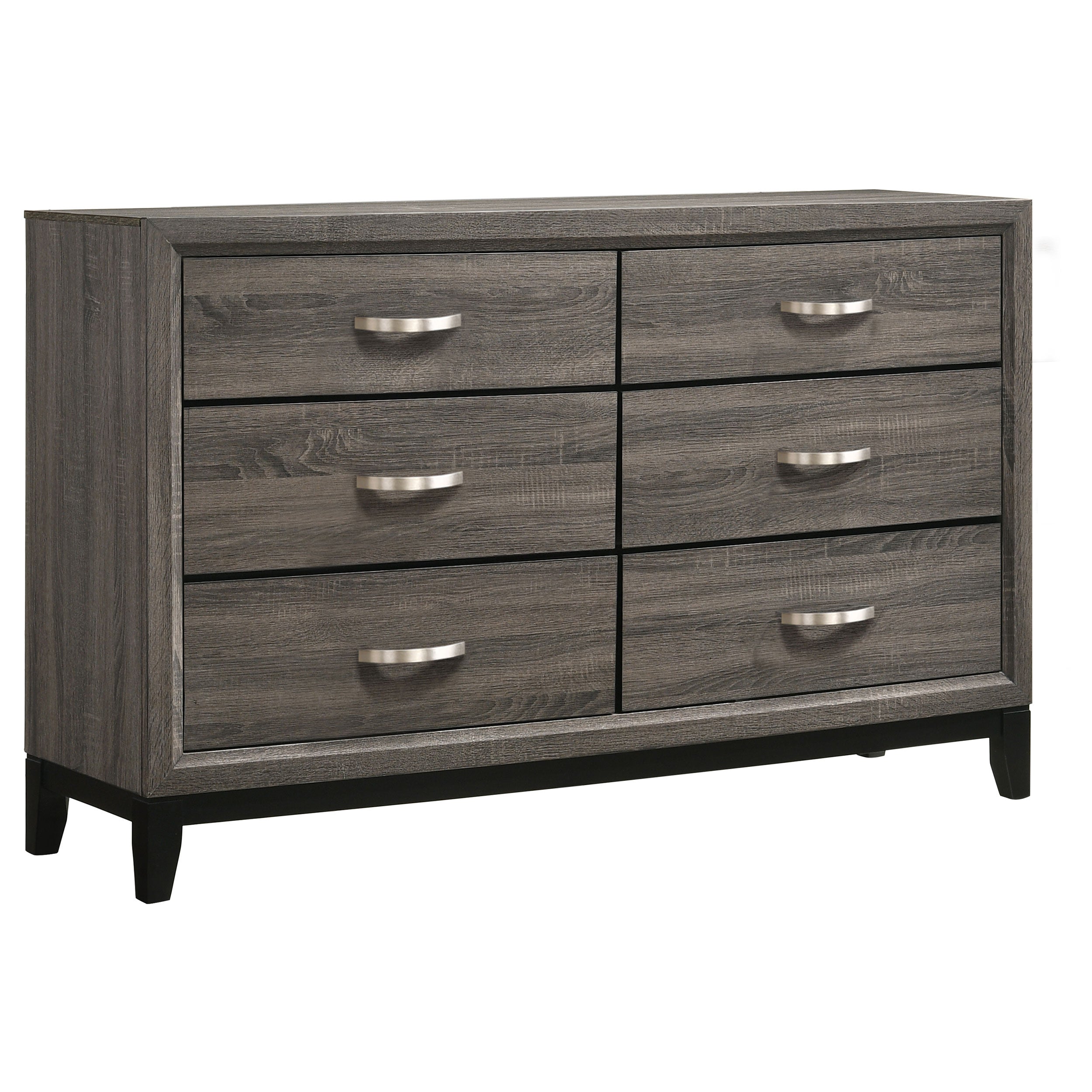 Shop Watson 6-drawer Dresser Grey Oak at JB's Furniture Milwaukee's best  furniture store