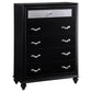 COASTER 200895 Barzini Black Finish 5 Drawer Chest
