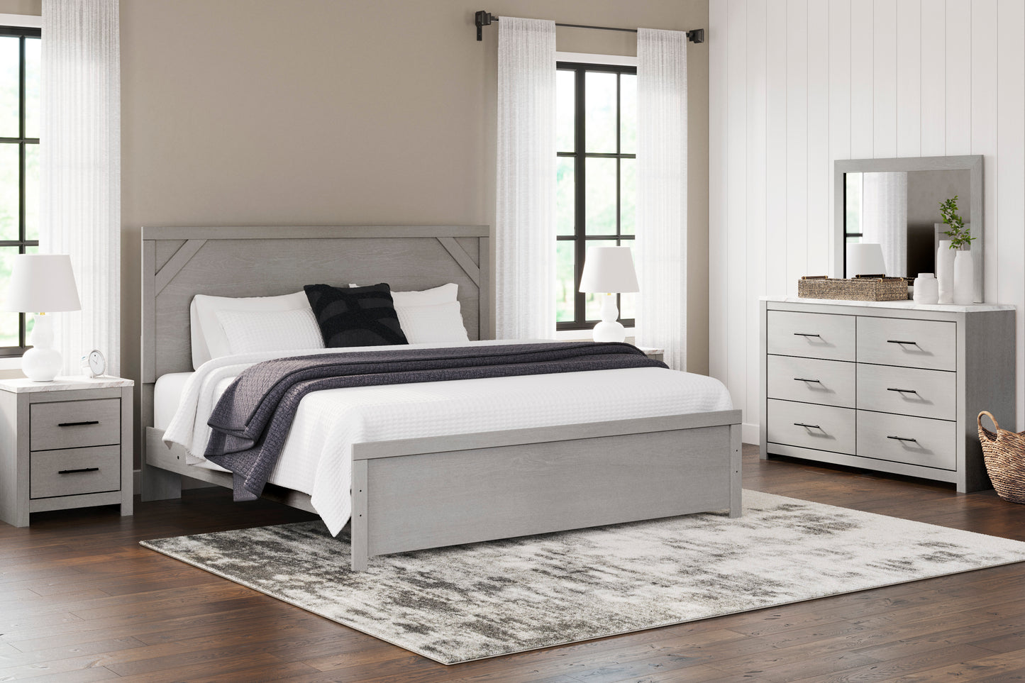 Cottonburg King Panel Bed Frame
