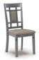 D368 Jayemyer Collection Grey Finish 7 Piece Dining Set