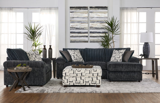 Galactic Charcoal Sofa Chaise