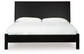 Danziar King Panel Bed with Mirrored Dresser