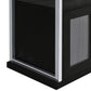 Risley 2-door Circular LED Wine Cabinet Dark Charcoal