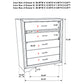 Miranda 6-drawer Bedroom Chest Black