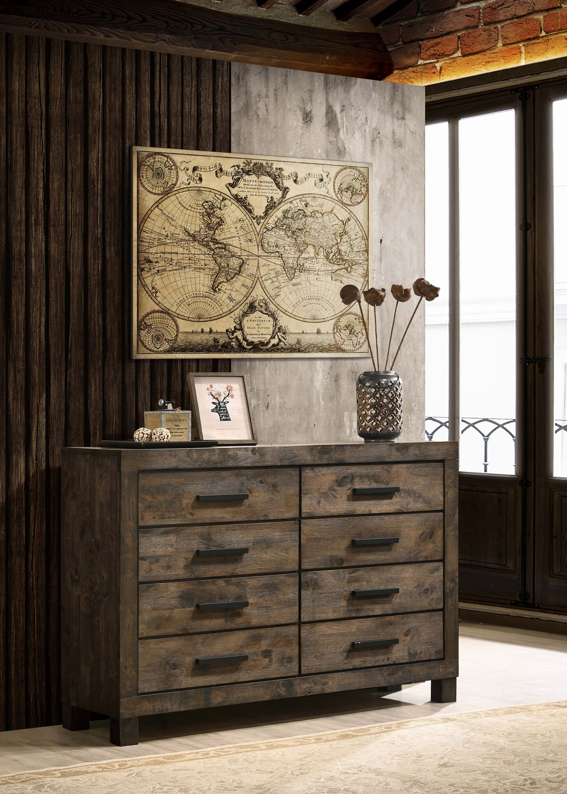 Woodmont 8-drawer Dresser Rustic Golden Brown - Dresser (Rustic Golden Brown) Woodmont 8-drawer Dresser Rustic Golden Brown - Dresser (Rustic Golden Brown)