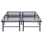 Mabel Metal Full Mattress Support Platform Bed Black