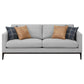 Apperson 2-piece Upholstered Track Arm Sofa Set Light Grey