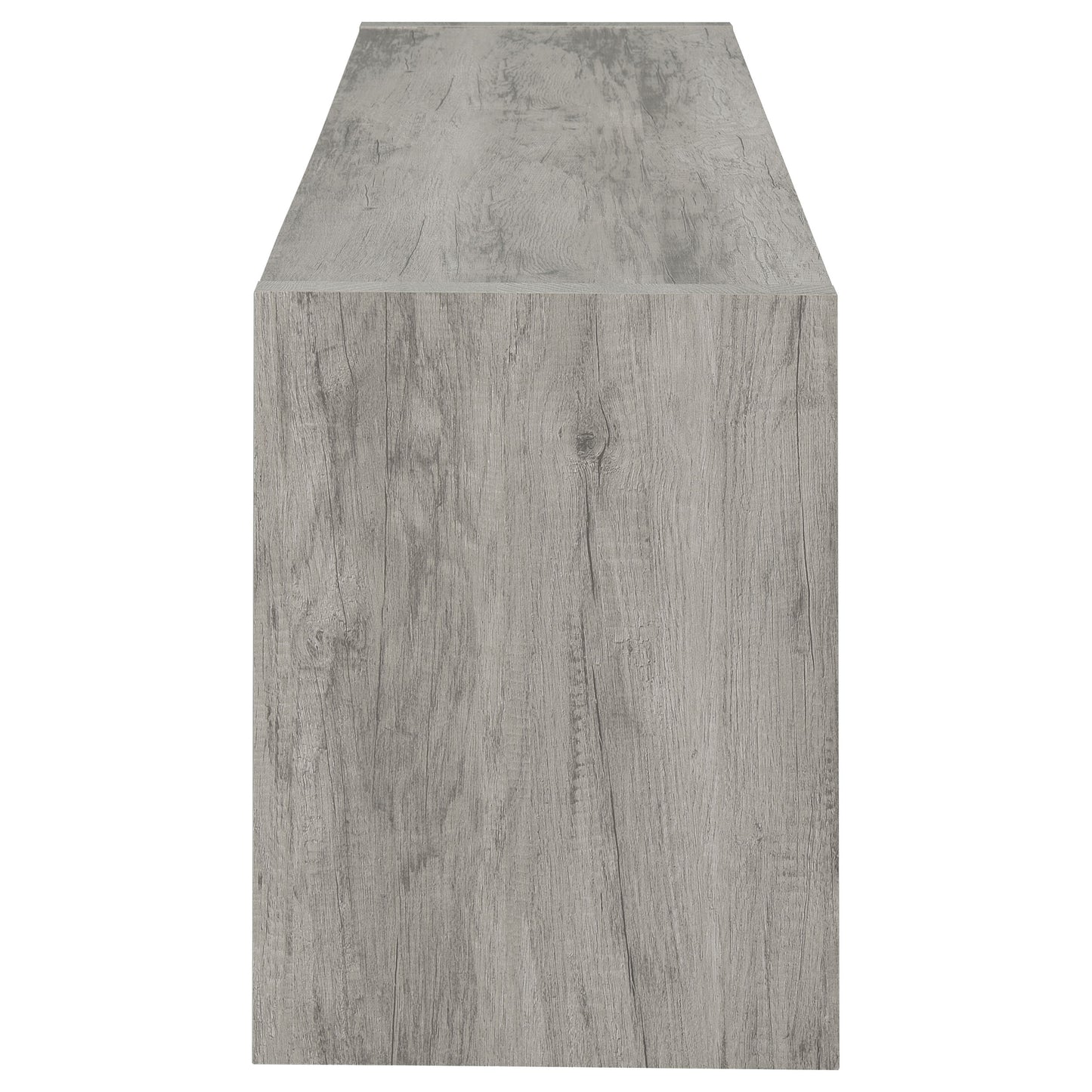 Burke 2-door Engineered Wood 71-inch TV Stand Grey Driftwood