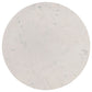 Aldis Round Marble Top Coffee Table White and Natural