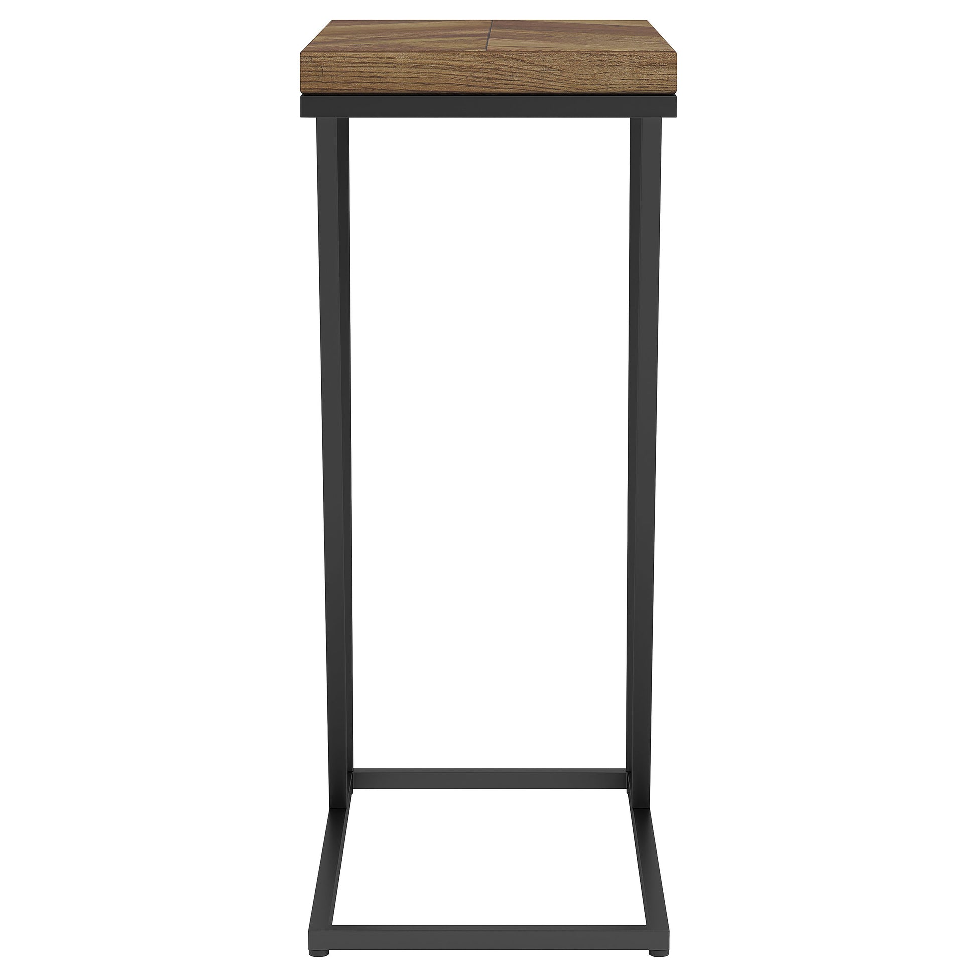 Coaster Sergio Engineered Wood C-Shaped Side Table Rustic Tobacco