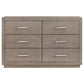 Kenora 6-drawer Dresser Barley Brown