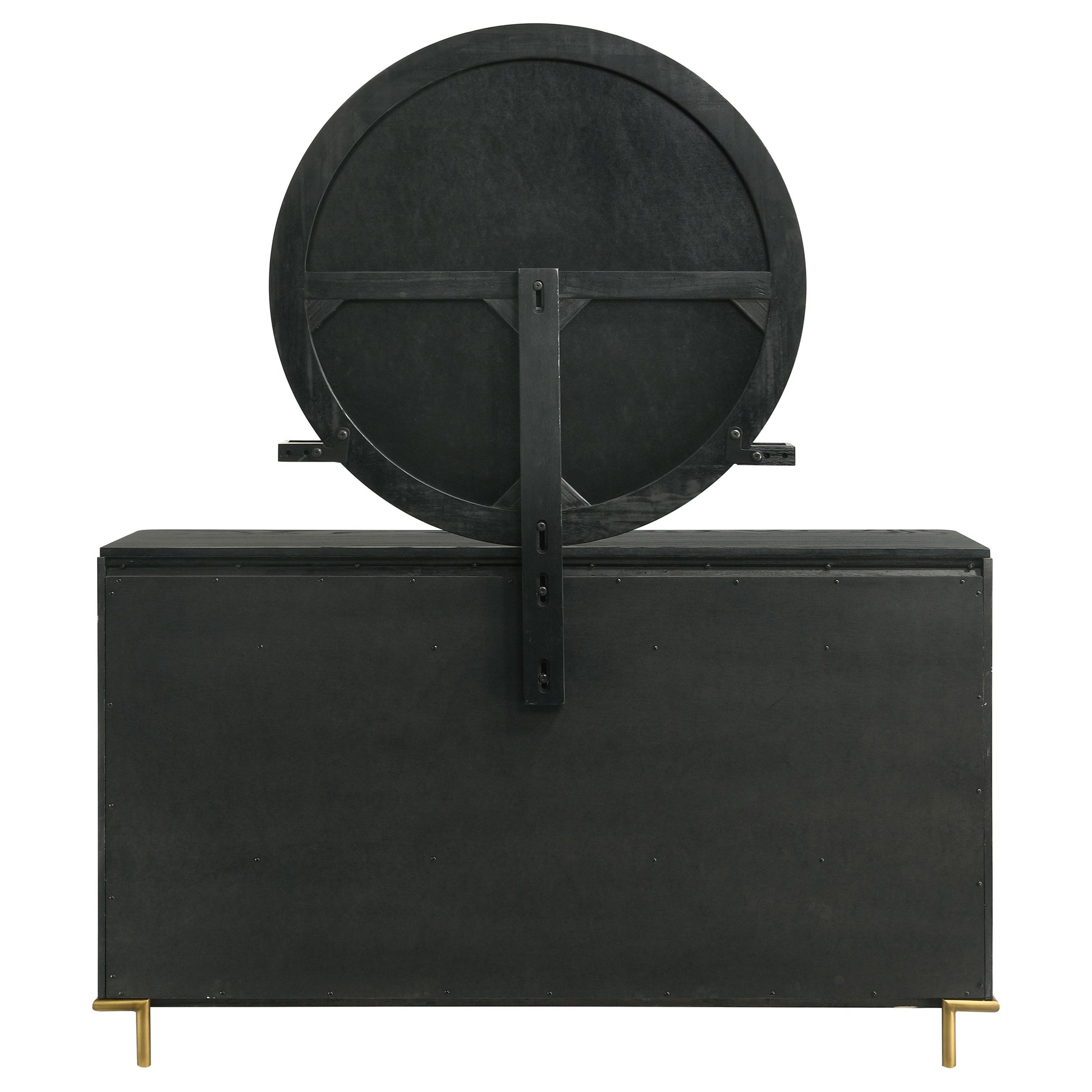 black 8 drawer dresser with mirror Brookmead 8-drawer Dresser with Mirror Black