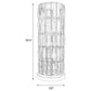 Wanda 20-inch Crystal Shade Bedside Table Lamp Silver