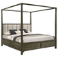 Gran Park California King Four Poster Canopy Bed Dark Cocoa