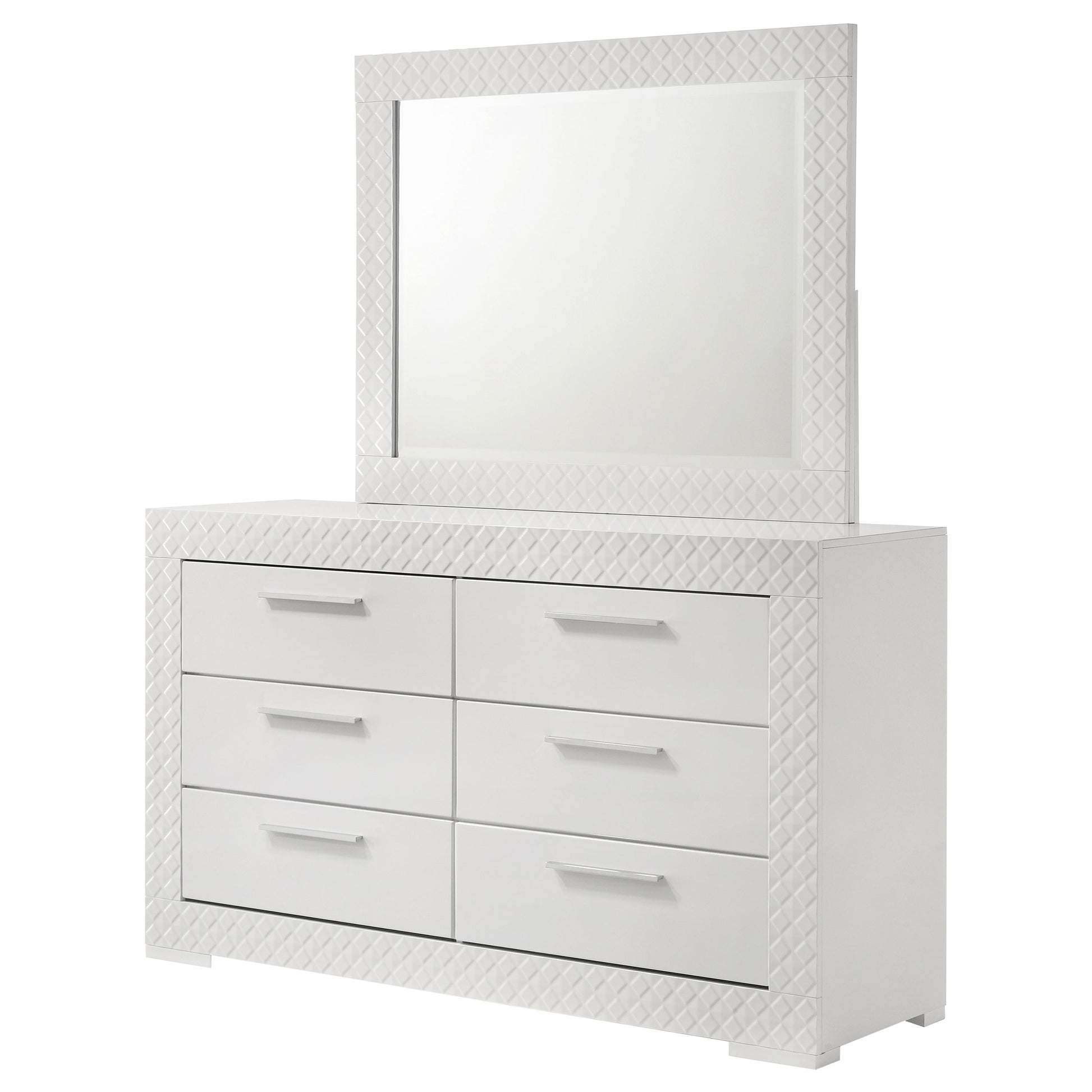 Ives - 6-Drawer Dresser and Mirror Ives - 6-Drawer Dresser and Mirror