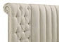 Sonya Upholstered Queen Round Storage Bed Ivory