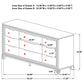 Marmore 9-drawer Dresser Cabinet White
