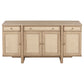 Kailani 10-piece Wood Dining Set with Sideboard Beige Oak