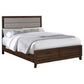Welsley 50-inch Upholstered Eastern King Bed Walnut